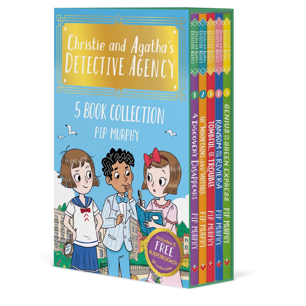 Christie and Agatha's Detective Agency 5 Book Box Collection (附音檔QRcode)(有聲書)/Pip Murphy【禮筑外文書店】