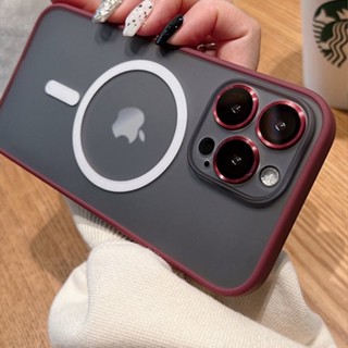 磁吸充電 蘋果 i11 保護殼 霧面半透明背蓋 iPhone 16 15 14 13 Pro 手機殼 i12 防指紋硬殼