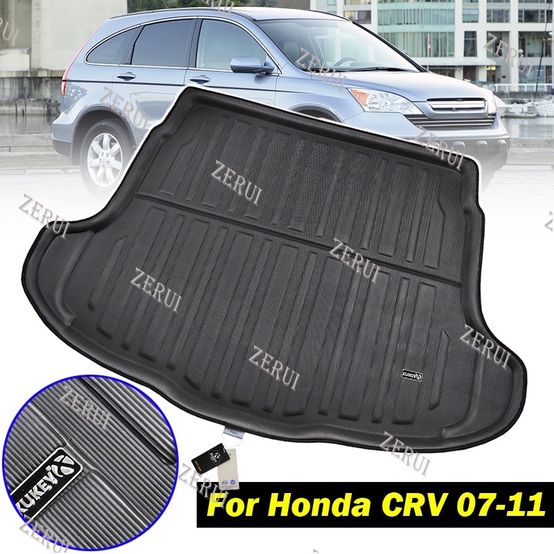 HONDA Zr 適用於本田 CR-V CRV 07-11 的後行李箱行李箱墊襯墊地板托盤