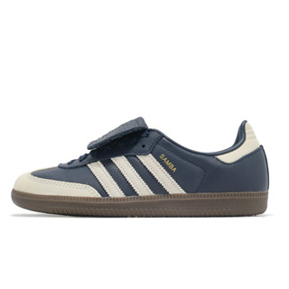adidas 休閒鞋 Samba LT W 女鞋 深藍 米白 翻蓋鞋舌 德訓鞋 愛迪達 [ACS] JH5705