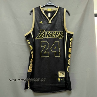 【Mitchell&Ness】男士全新原創 Nba 洛杉磯湖人隊 #24 Kobeˉbryant 復古球衣黑曼巴