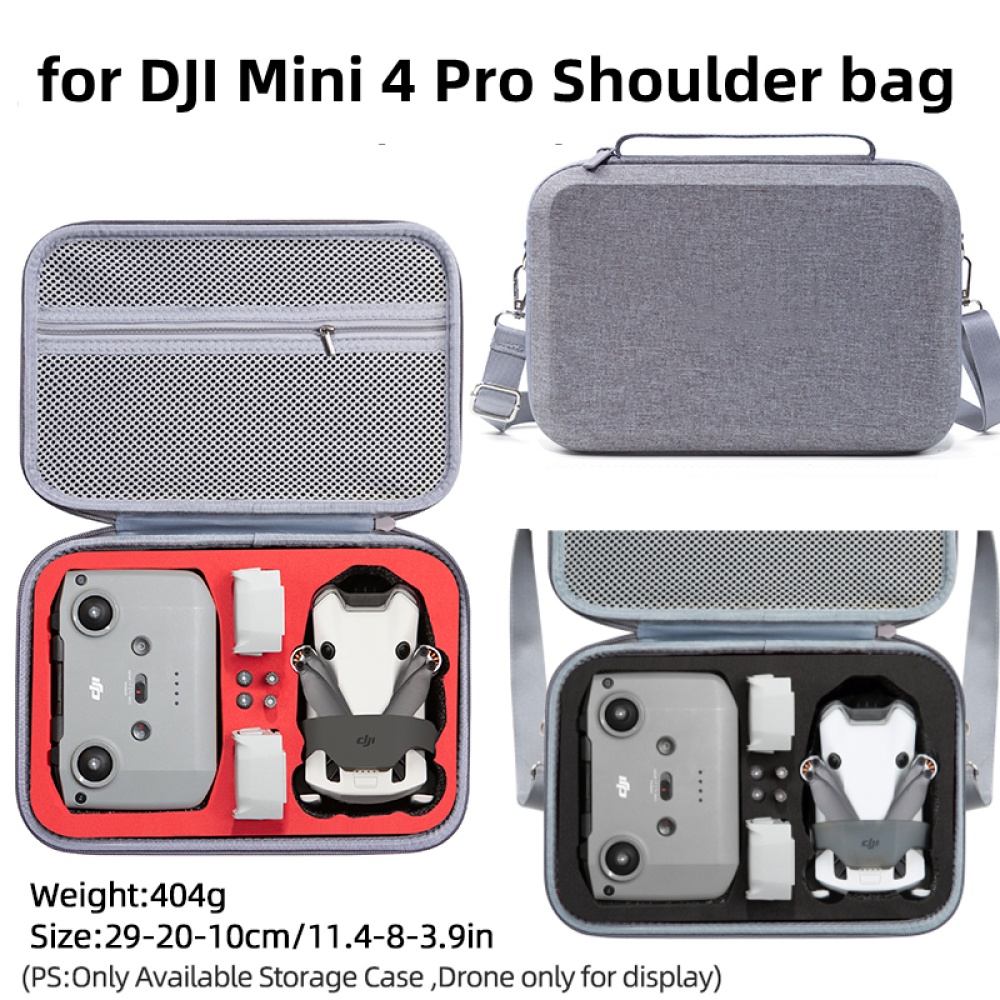適用於 DJI Mini 4 Pro 單肩包收納包長飛版收納盒 RC N2 配件包適用於 DJI Mini 4 Pro