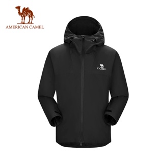American CAMEL 男女戶外夾克防風防水夾克騎行功能性衣服