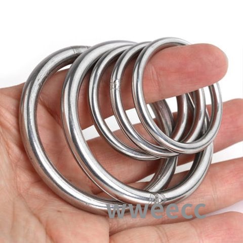304不鏽鋼實心圓環圓圈圓形焊接環圓型手拉環吊床瑜伽連接鋼環