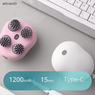 ATTACT 電動頭部頭皮按摩器貓防水身體按摩放鬆肩頸