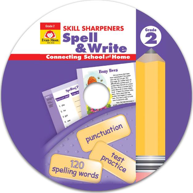 Skill Sharpeners Spell & Write, Grade 2 (CD)(有聲書)/Evan Moor【三民網路書店】