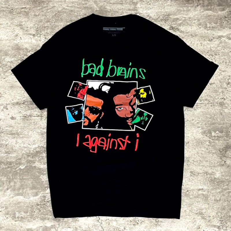 Bad Brains I Against I T 恤黑色原創商品睡眠短款時尚硬工作 T 恤 TOP kaos