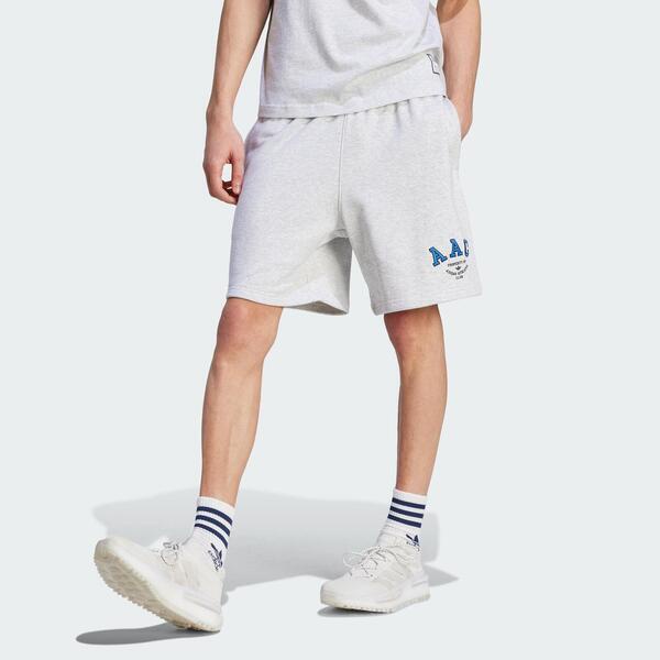 Adidas Hack AAC Shorts IM4583 男 短褲 亞洲版 運動 休閒 毛圈布 舒適 穿搭 淺灰