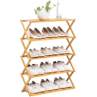 免安裝鞋架多層簡易鞋櫃門口經濟型楠竹木質摺疊鞋架子多功能家用