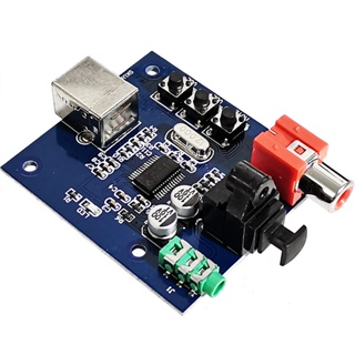 【量大價優】PCM2704USB聲卡DAC解碼器USB輸入同軸光纖HIFI發燒級聲卡解碼器板