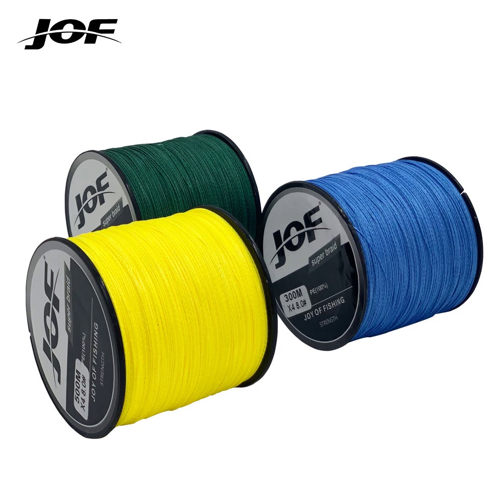 Jof 4股PE編織線釣魚線0.1-0.50mm 25-90lb 3.63-36.30kg 超強複絲纖維線