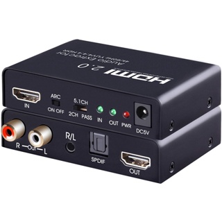 4k 60HZ HDMI 轉 HDMI 帶音頻 ARC 光纖 Toslink SPDIF + 3.5mm/RCA 立體聲