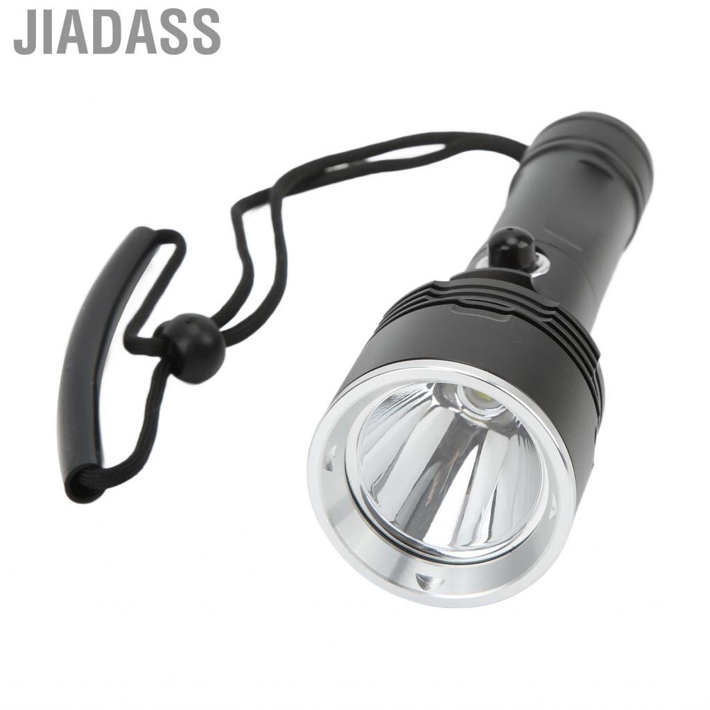 Jiadass 潛水燈 1500LM IPX8 防水磁控管 XHP70 潛水手電筒帶強化玻璃鏡片適用於水下工具