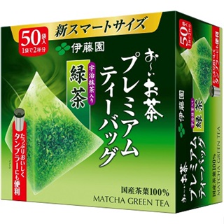 【168JAPAN】日本代購~伊藤園 抹茶 綠茶 立體三角茶包(50包) cd