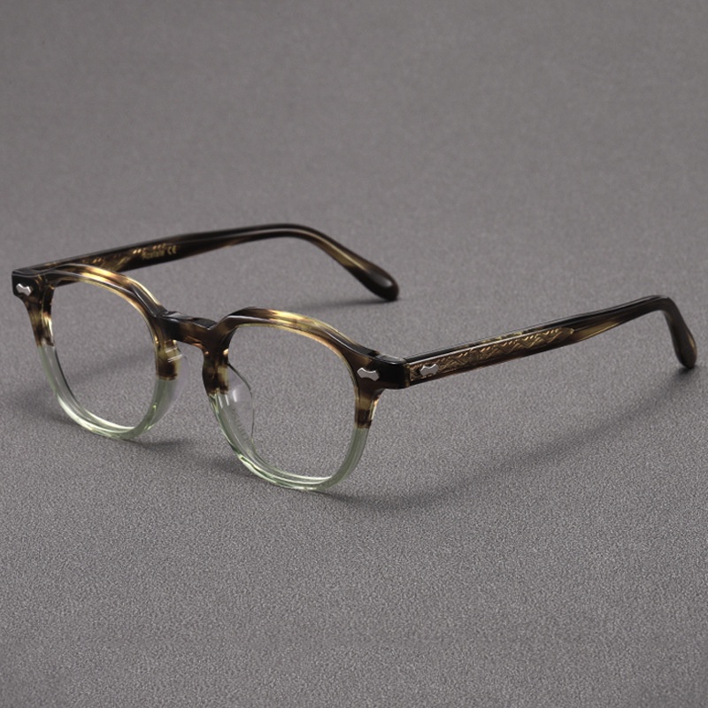 TVR日本手工新品增同款板材眼鏡框純鈦眼鏡玳瑁眼鏡素顏
