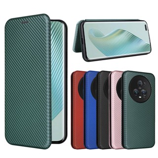 碳纖維 翻蓋皮套 榮耀 Honor Magic 5 Pro 手機殼 Magic5 Pro 5G 磁吸 掀蓋 保護殼 插卡