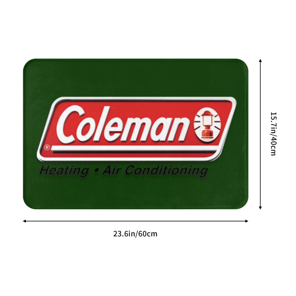 Coleman Logo (4) 浴室法蘭絨地墊 廁所衛生間防滑腳墊 門口吸水速乾進門地毯 客廳沙發臥室洗手間地墊16x