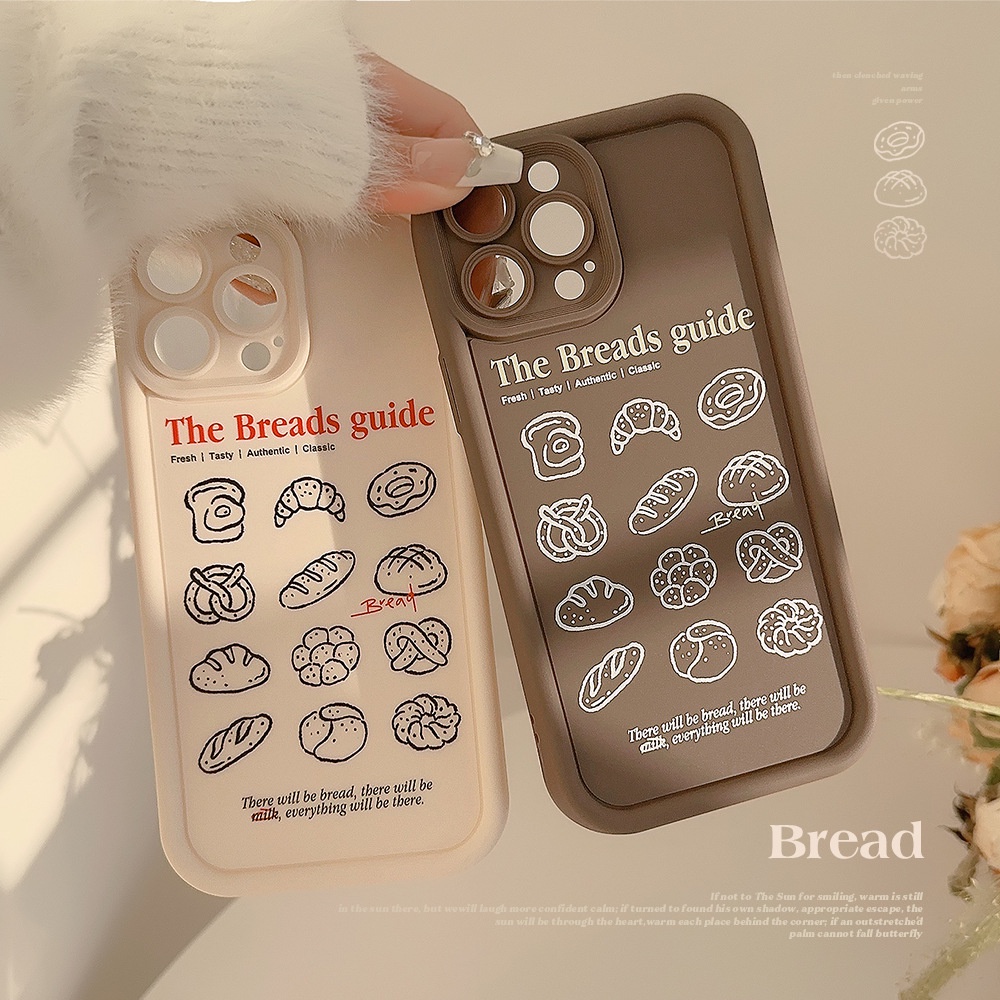 小眾ins麵包蘋果13手機殼iphone15矽膠11適用14promax全包12創意保護殼