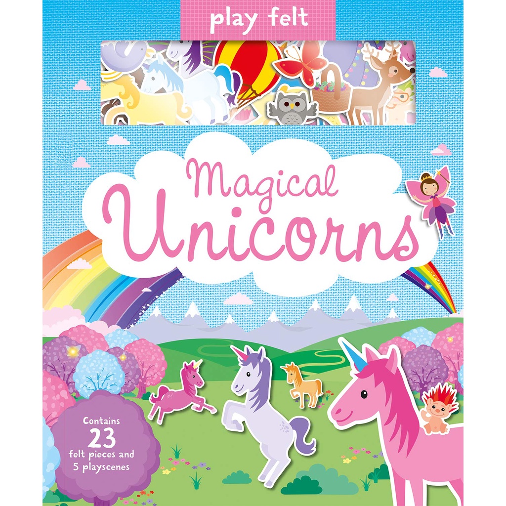 Soft Felt Play Books: Play Felt Magical Unicorns(精裝)/Joshua George【禮筑外文書店】