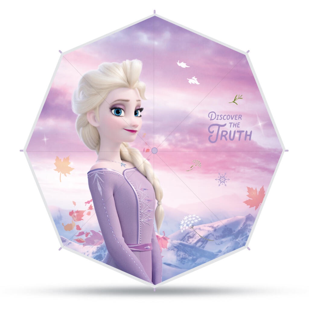迪士尼 冰雪奇緣 兒童雨傘 防晒 黑膠 遮陽傘 女童 愛莎公主 卡通動漫 雨傘 晴雨傘