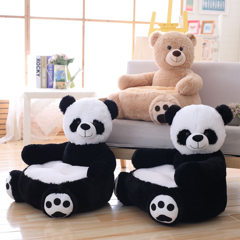 MFJY 批發泰迪熊熊貓寵物沙發卡通玩具懶人可愛鴨子獨角獸小沙發座椅