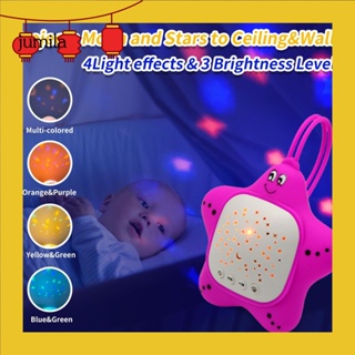 [JU] 便攜式聲音機睡眠聲音輔助便攜式嬰兒白噪音聲音機帶投影儀燈光鎮靜音樂安撫奶嘴嬰兒助眠輕巧便攜