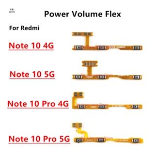 REDMI XIAOMI 適用於小米紅米 Note 10 Pro 4G 5G 的電源按鈕開關音量靜音按鈕開/關排線
