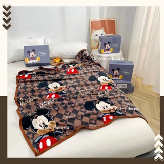 米老鼠兒童毛毯可愛人物圖案舒適材質120*150cm柔軟滌綸