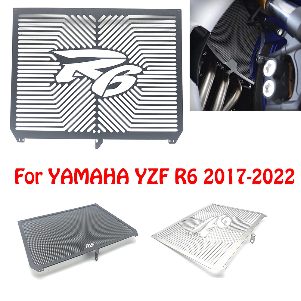 山葉 適用於雅馬哈 YZF 600 R6 YZFR6 2017-2019 2020 2021 2022 散熱器護罩格柵罩