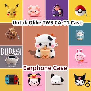 Ungu For Olike TWS CA-T1 Case 創意卡通紫鴨軟矽膠耳機套 NO.2