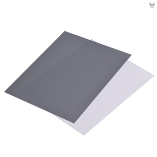 25*20CM 灰色卡紙+白色卡紙套裝 攝影卡紙 白平衡紙板 PVC材質 防水防刮 適用於數位攝影 膠片攝影 頻道拍攝等