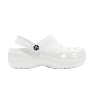 Crocs 卡駱馳 Classic 厚底 女鞋 基本款 白 洞洞鞋 涼鞋 [YUBO] 206750100