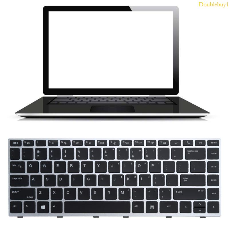 Dou 美式帶背光筆記本電腦鍵盤適用於 HP EliteBook 840 G5 846 G5 745 G5 鍵盤更換無框