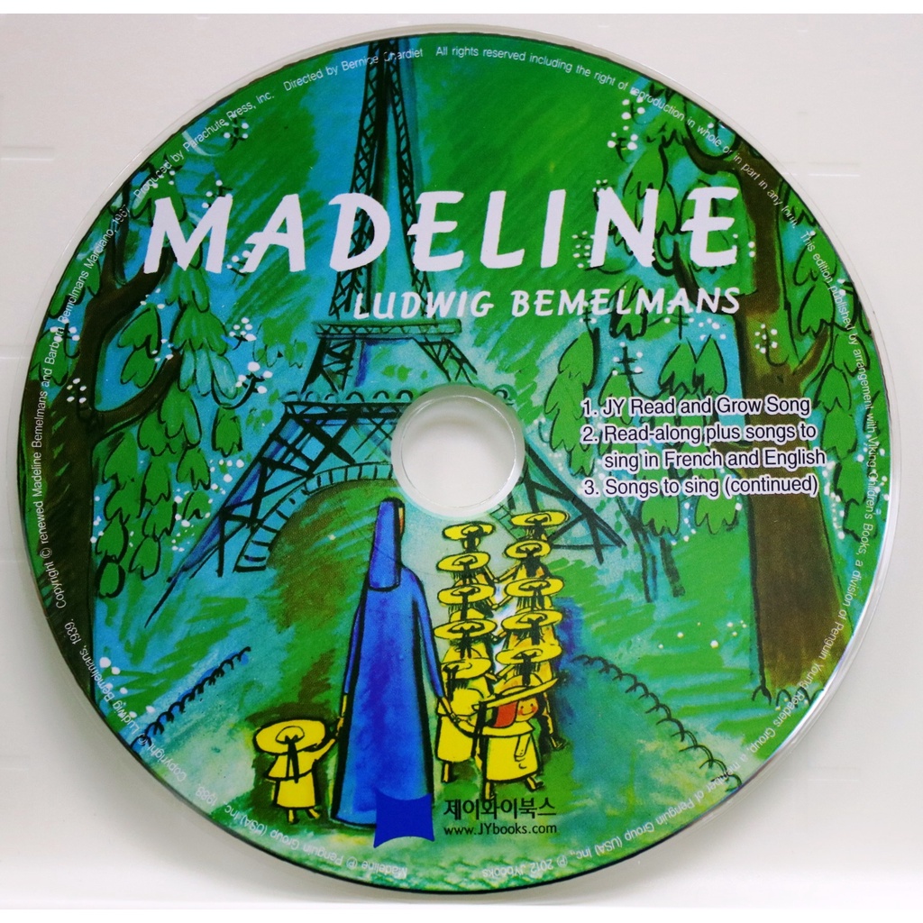 Madeline (1CD only)(韓國JY Books版) 廖彩杏老師推薦有聲書第47週/Ludwig Bemelmans【三民網路書店】