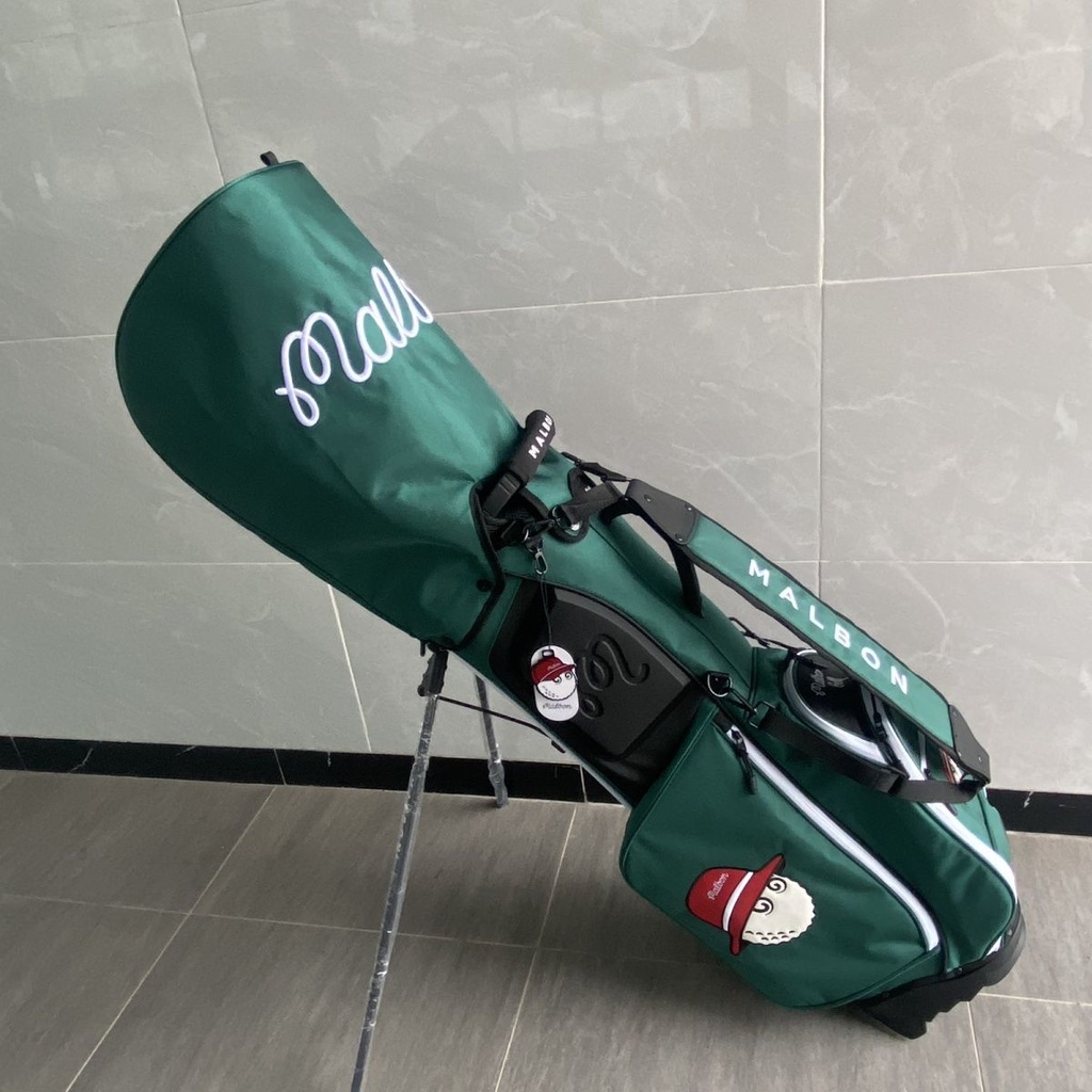 新款韓國Malb漁夫高爾夫球包熱銷女士戶外防水牛津布料超輕高爾夫支架包帆布球杆袋便攜式大容量