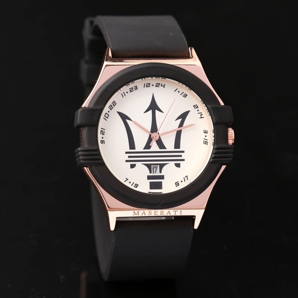 瑪莎拉蒂周邊金屬石英錶精品手錶 石英錶 男士腕錶 指針式男士專用表 全新禮盒裝