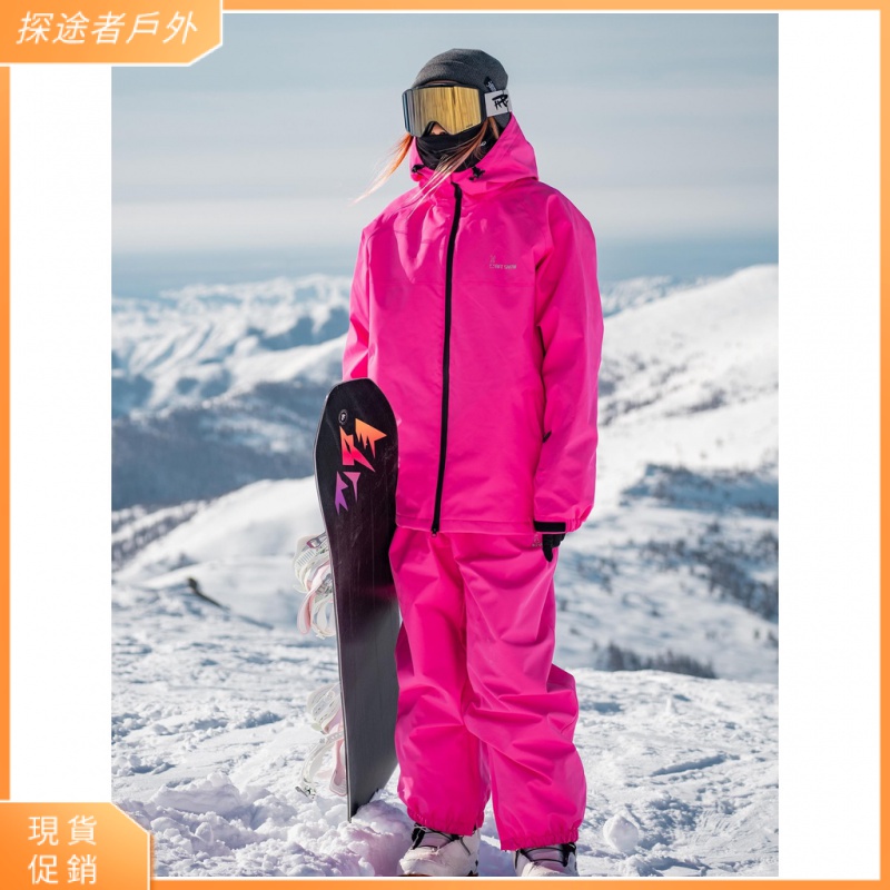 【超值】雪褲 雪衣 滑雪外套 滑雪套裝 滑雪衣 雪外套 雪比特 單雙板滑雪服女  加厚保暖防水寬鬆 3L滑雪服套裝男女款