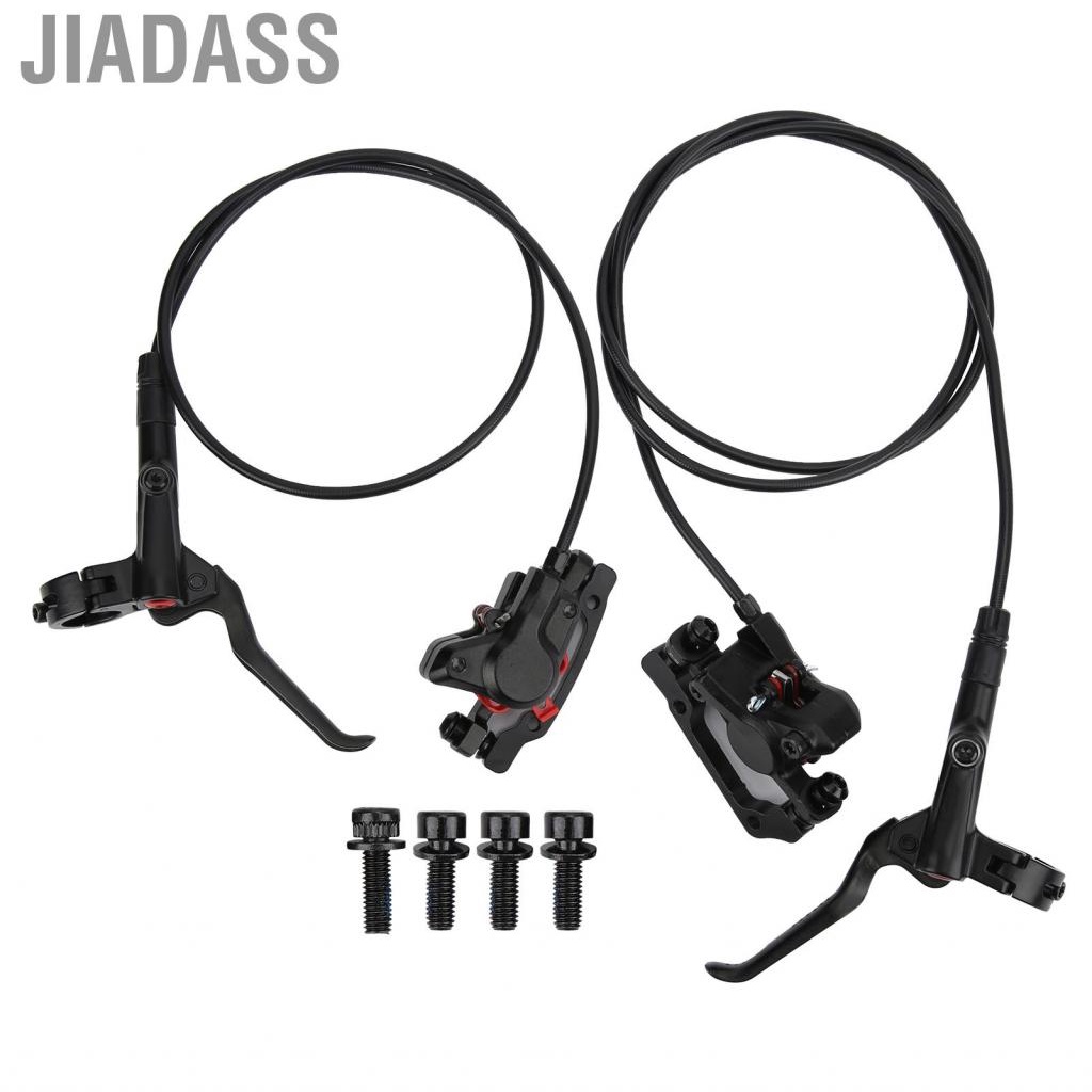 Jiadass MTB 液壓碟式煞車套件 1 對煞車把手雙活塞驅動器適用於電動自行車