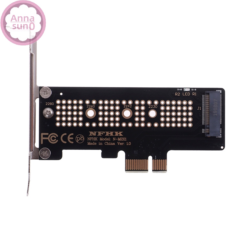 Annasun NVMe PCIe M.2 NGFF SSD 轉 PCIe x1 適配卡 PCIe x1 轉 M.2 卡