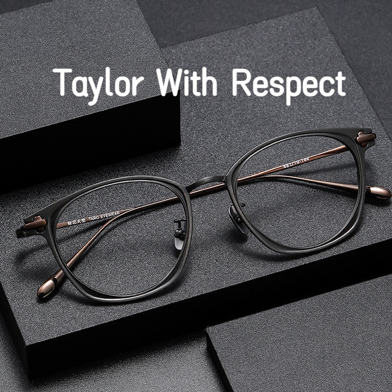 【TOTU眼鏡】純鈦眼鏡框 金屬框眼鏡 日系眼鏡 Taylor With Respect同款純鈦鏡框 日本JUX復古橢圓