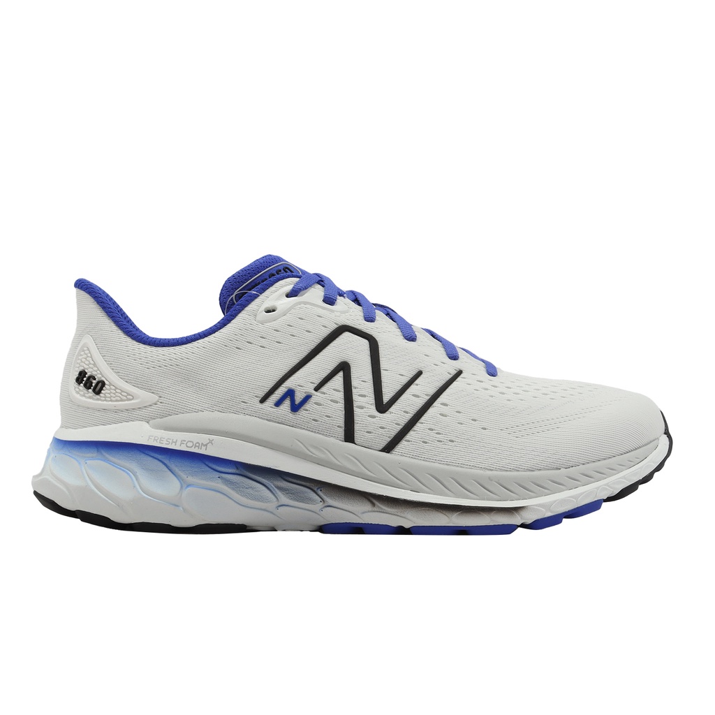 New Balance 860 v13 男 白 藍 緩震中底 馬拉松 NB [YUBO] M860F13 4E超寬楦