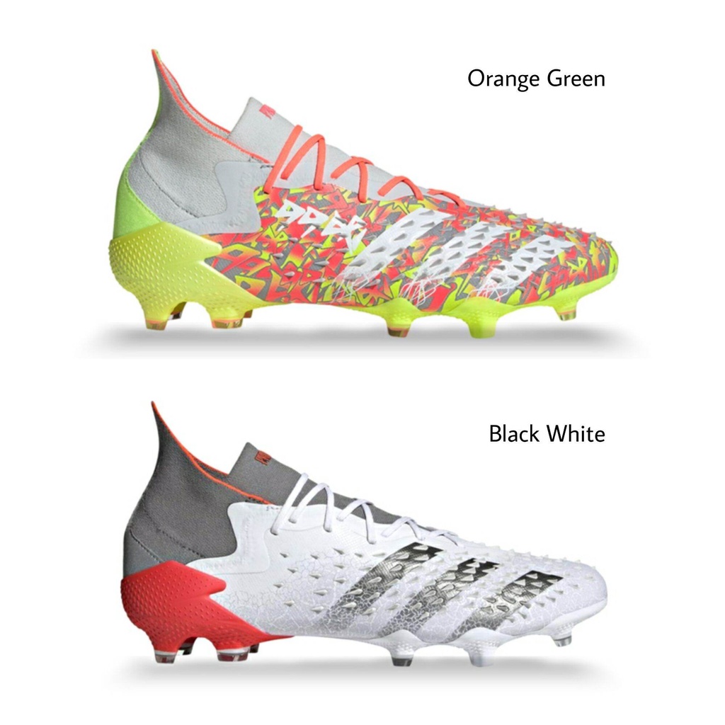男式足球鞋 ADIDAS11 PREDATOR FREAK 1 FG 橙綠色足球鞋最新足球鞋球類游戲用品