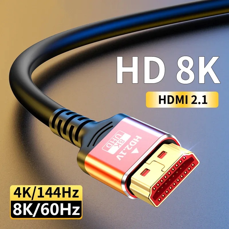 XIAOMI 適用於小米電視盒 PS5 USB HUB 超高速認證 8K@60Hz HDMI 2.1 電纜 48Gbps
