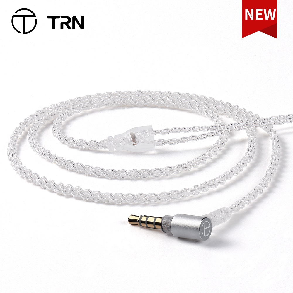 Trn A2 平衡鍍銀線 HIFI 耳機 2Pin QDC 連接器用於 EMA TA1 MAX V90 KZ C 針