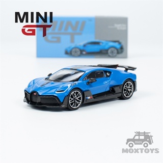 Mini GT 1:64 Bugatti Divo Blu Bugatti Blue LHD 壓鑄模型車