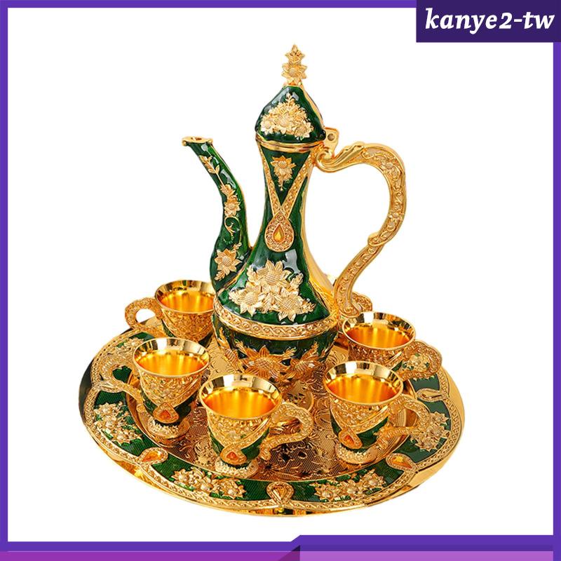 [KY] 臥室餐桌家用複古土耳其咖啡壺套裝飲品