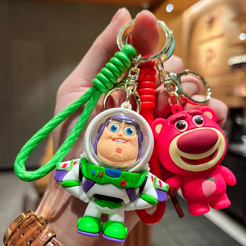 可愛卡通玩具總動員巴斯光年鑰匙扣吊飾掛飾汽車鑰匙鏈地推小禮物鑰匙圈 鑰匙鏈 鑰匙扣 吊飾 吊飾 掛飾