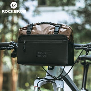Rockbros 自行車車把包防水 5.5L 大容量自行車包便攜式可拆卸自行車前包折疊自行車山地車公路自行車配件
