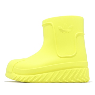 adidas 靴子 Adifom Superstar Boot W 螢光黃 女鞋 厚底雨鞋 [ACS] IG2682