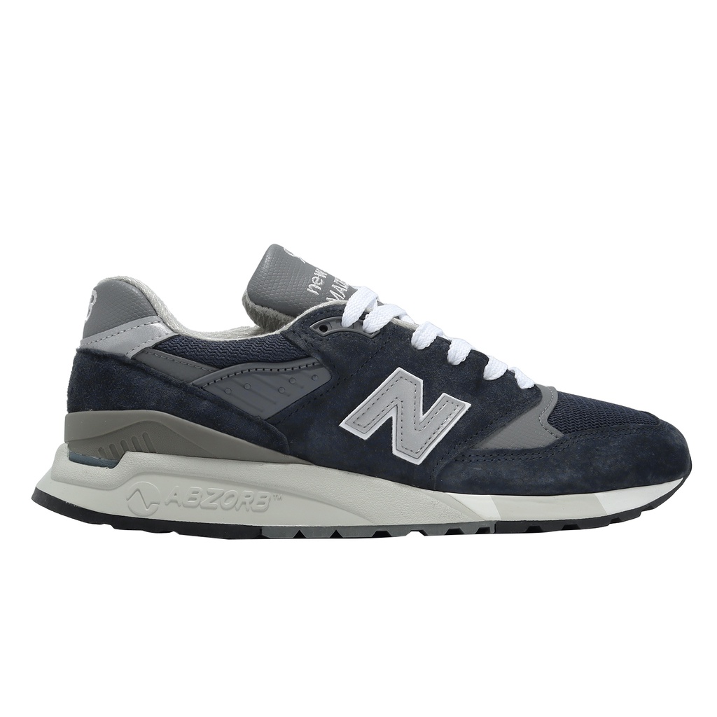 New Balance 998 NB 海軍藍 銀 美製 復古鞋 男鞋 麂皮 [YUBO] U998NVD